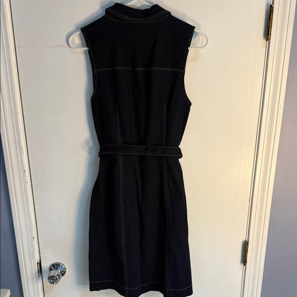 INC International Concepts Navy Sleeveless Midi Dress - Picture 3 of 3